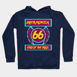 Route 66 - end of the trail Santa Monica Hoodie